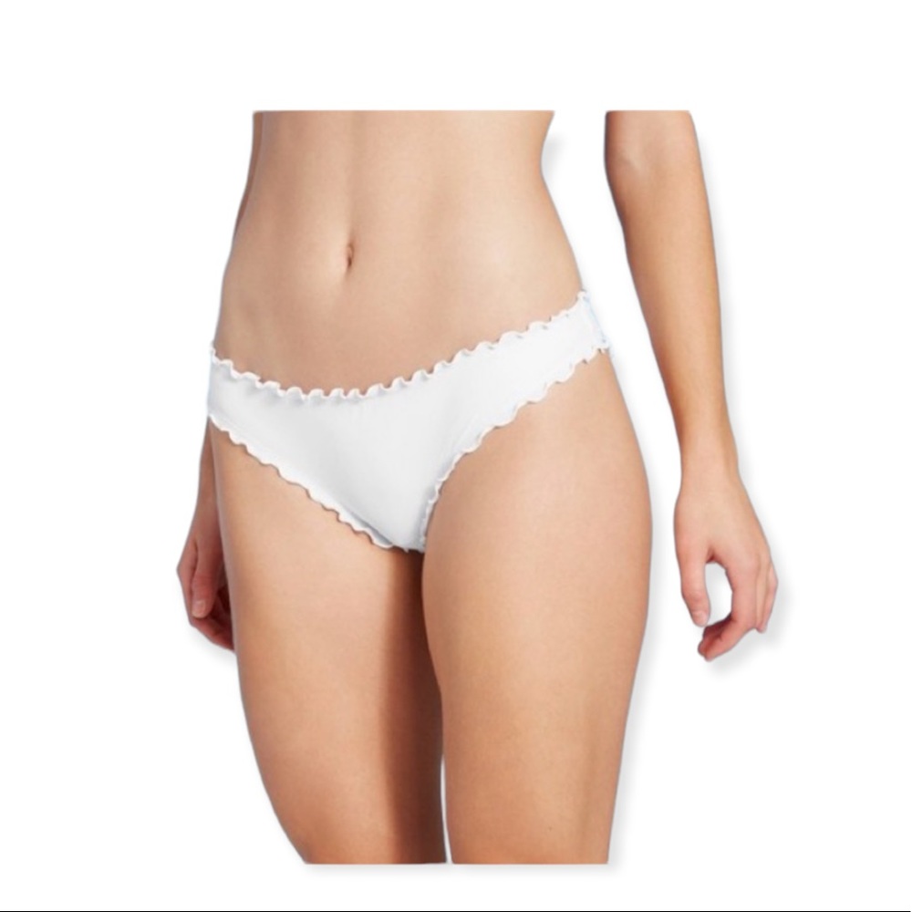 shade and shore White ruffled Bikini bottoms!